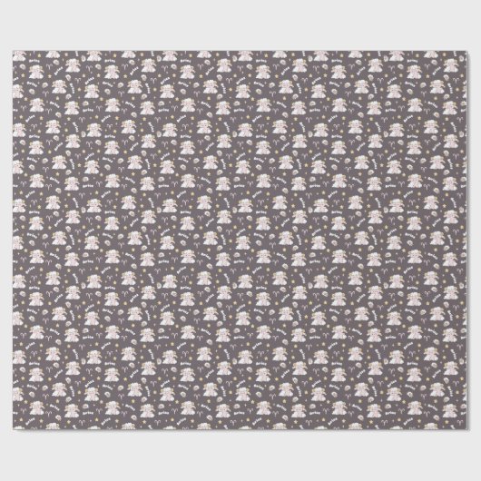 Mystic Ram Zodiac Night Bunny en Ram Cadeaupapier (Vlak)