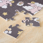 Mystic Ram Zodiac Night Bunny en Ram Legpuzzel (Zijkant)