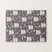 Mystic Ram Zodiac Night Bunny en Ram Legpuzzel (Horizontaal)