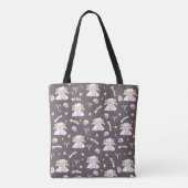 Mystic Ram Zodiac Night Bunny en Ram Tote Bag (Achterkant)