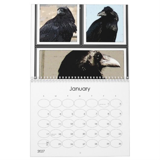 Mystic Raven 2013 Calendar Kalender (Jan 2027)