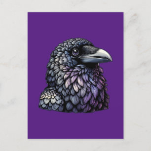 Mystic Raven Art Briefkaart