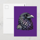 Mystic Raven Art Briefkaart (Voorkant / Achterkant)