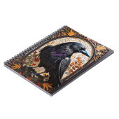 Mystic Raven Mosaic: Een visuele odyssee Notitieboek (Linkerzijde)
