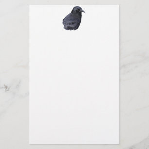 Mystic Raven Portrait Celtic Pagan Art Briefpapier