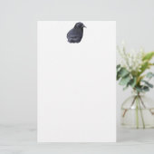 Mystic Raven Portrait Celtic Pagan Art Briefpapier (Staand voorkant)