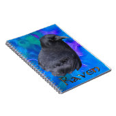 Mystic Raven Portrait Celtic Pagan Art Notitieboek (Rechterzijde)