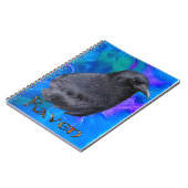 Mystic Raven Portrait Celtic Pagan Art Notitieboek (Linkerzijde)