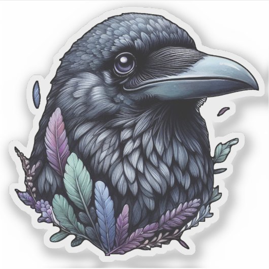 Mystic Raven Sticker (Voorkant)