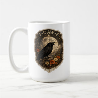 Mystic Raven Under Moon Dark Celestial Aesthetic Koffiemok