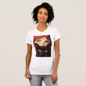 Mystic Red illustratie T-shirt (Voorkant volledig)