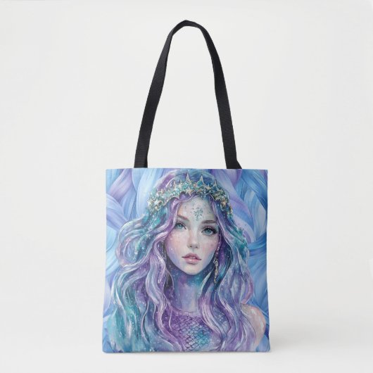 Mystic Reflection Zeemeermin Canvas tas- Tote Bag (Voorkant)