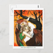 Mystic Reflections Owl Guardian Briefkaart (Voorkant / Achterkant)