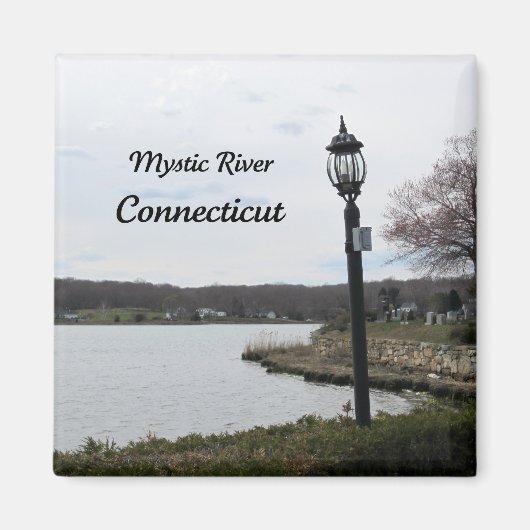 Mystic River, Connecticut Magneet (Voorkant)