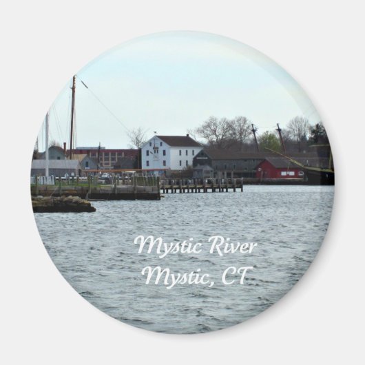 Mystic River, Connecticut Magneet (Voorkant)