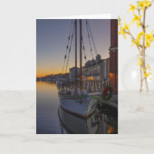 Mystic River, Connecticut Vouwkaart Kaart (Gele Bloem)