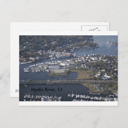 Mystic River, Ct Briefkaart (Voorkant / Achterkant)