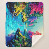 Mystic River Dreamy Forest Path Design Sherpa Deken (Voorkant)