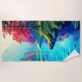 Mystic River Dreamy Forest Path Design Strandlaken (Voorkant)