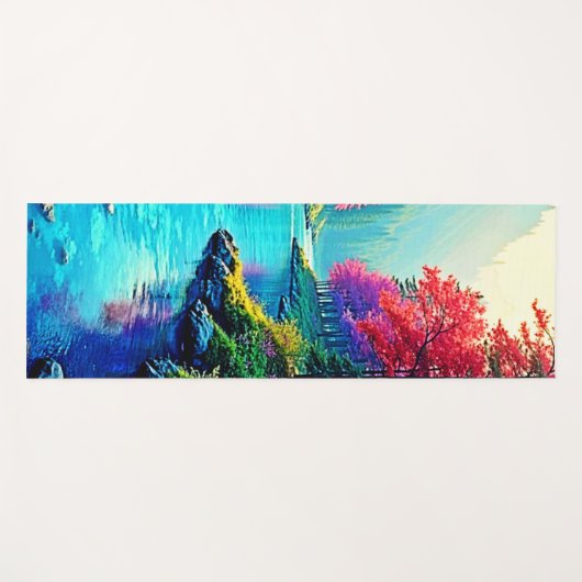 Mystic River Dreamy Forest Path Design Yogamat (Voorkant (horizontaal))