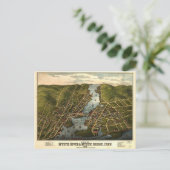 Mystic River & Mystic Bridge, Connecticut (1879) Briefkaart (Staand voorkant)