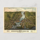 Mystic River & Mystic Bridge, Connecticut (1879) Briefkaart (Voorkant)
