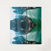 Mystic River Valley - Karst Mountain Serenity Wandkleed (Voorkant)