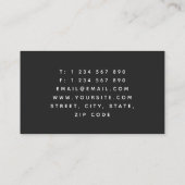 Mystic Roos Gold Eye Logo Optometric Chic Vision Visitekaartje (Achterkant)