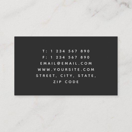 Mystic Roos Gold Eye Logo Optometric Chic Vision Visitekaartje (Achterkant)