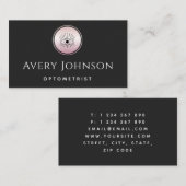 Mystic Roos Gold Eye Logo Optometric Chic Vision Visitekaartje (Voorkant / Achterkant)