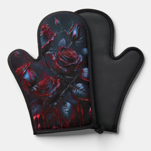 Mystic Roos Oven Mitt Ovenwant (Voorkant / Achterkant)