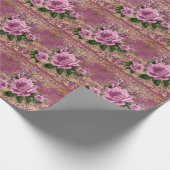 Mystic Roze Rozen Wrapping Papier (Hoek)