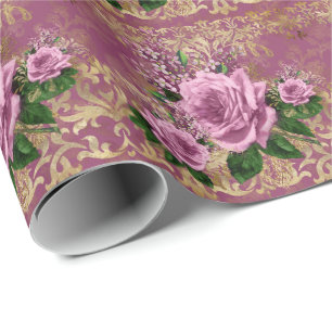 Mystic Roze Rozen Wrapping Papier