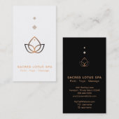 *~* Mystic Sacred Geometry Alchemy Shaman Lotus Visitekaartje (Voorkant / Achterkant)