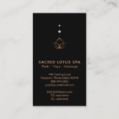*~* Mystic Sacred Geometry Alchemy Shaman Lotus Visitekaartje (Achterkant)