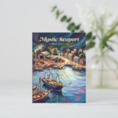 Mystic Seaport Connecticut Briefkaart (Staand voorkant)