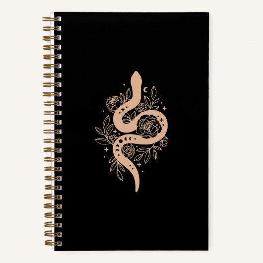 Mystic Serpent Journal | Zwart-Roos | Opmerking Notitieboek (Voorkant)