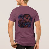Mystic Shadow Wolf T-Shirt | Donkere Fantasy Wolf (Achterkant)
