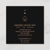 *~* Mystic Shaman Sacred Geometry Alchemy Lotus Vierkante Visitekaartje (Achterkant)