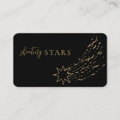 Mystic Shooting Star Astrologie Yoga Visitekaartje (Voorkant)