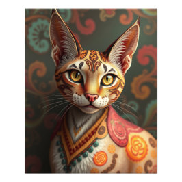 Mystic Siamese Cat Foto Afdruk