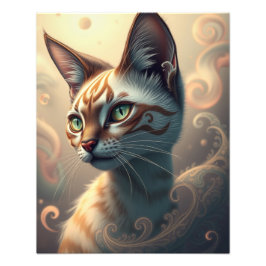Mystic Siamese Cat Foto Afdruk
