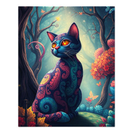 Mystic Siamese Cat Foto Afdruk