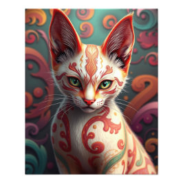 Mystic Siamese Cat Foto Afdruk