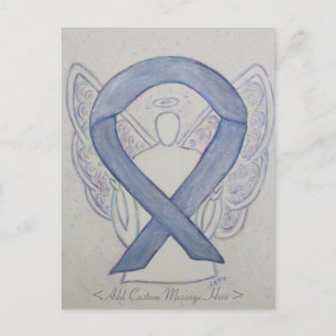 Mystic Silver Awareness Ribbon Angel Briefkaart