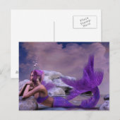 Mystic Siren Fantasy Zeemeerminkunst Briefkaart (Voorkant / Achterkant)