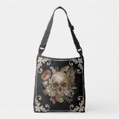 Mystic Skull Black Canvas tas (Voorkant)