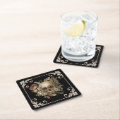 Mystic Skull Black Kartonnen Onderzetters (Insitu)