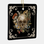 Mystic Skull Black Keramisch Ornament (Rechts)
