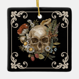Mystic Skull Black Keramisch Ornament